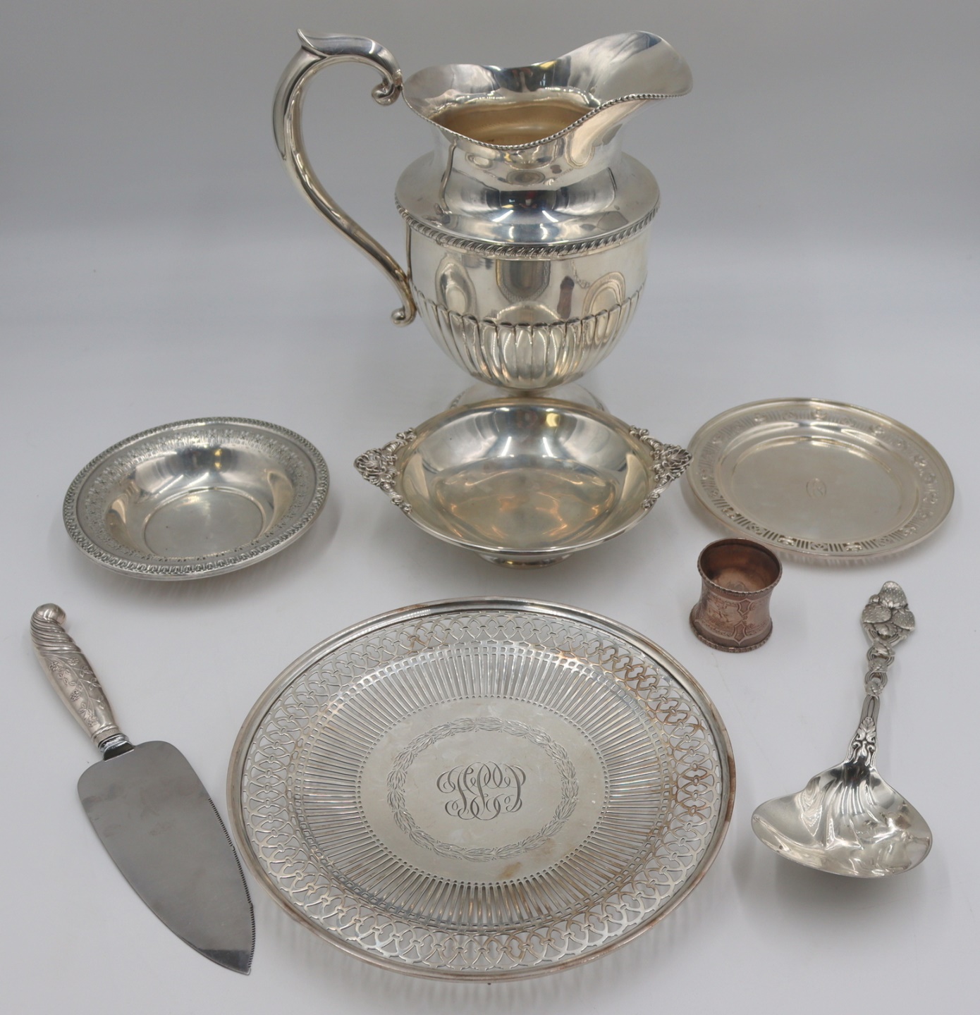 STERLING. ASSORTED GROUPING OF