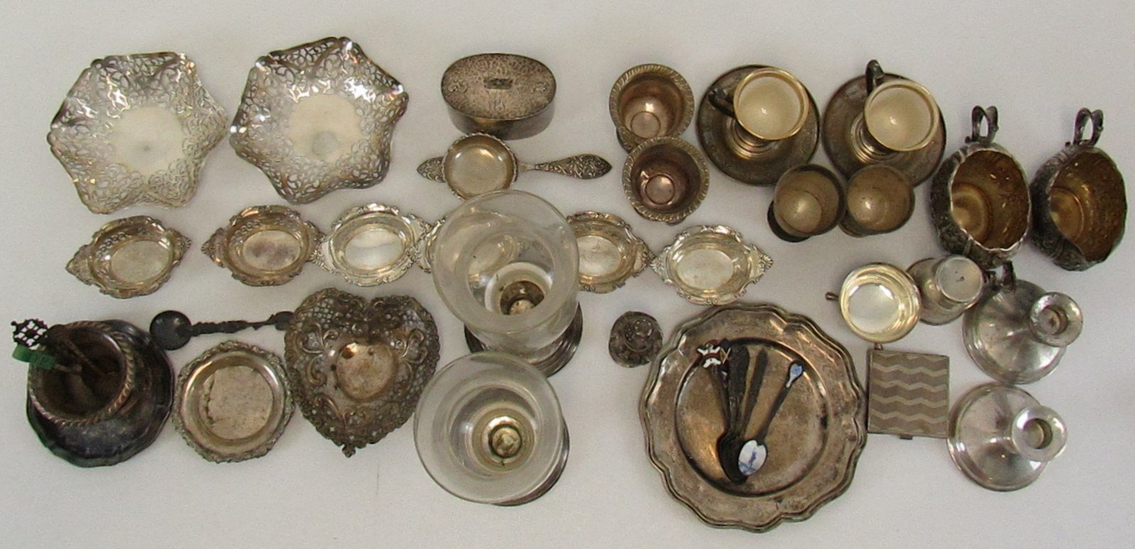 STERLING. ASSORTED GROUPING OF
