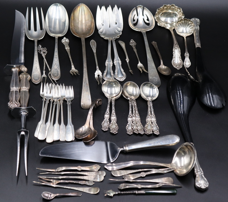 STERLING. ASSORTED STERLING SERVING