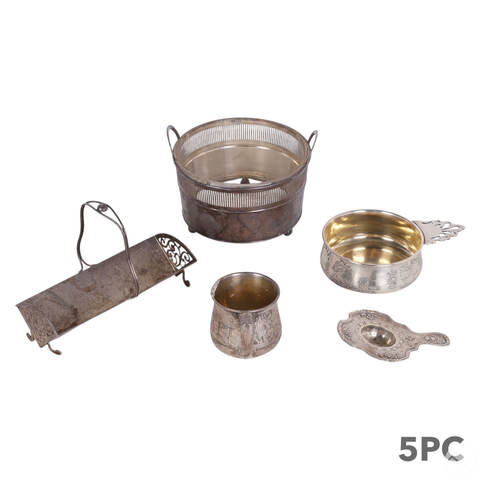 STERLING BABY CUPS TEA STRAINER