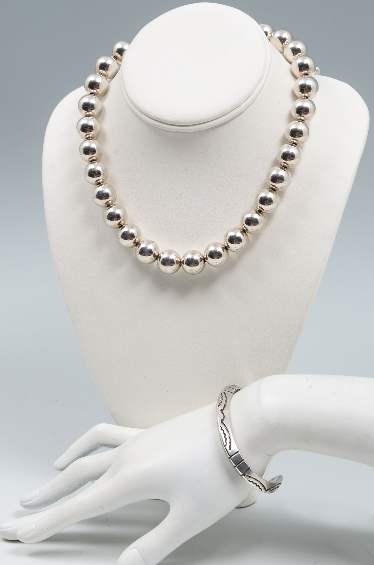 STERLING BALL NECKLACE & NATIVE