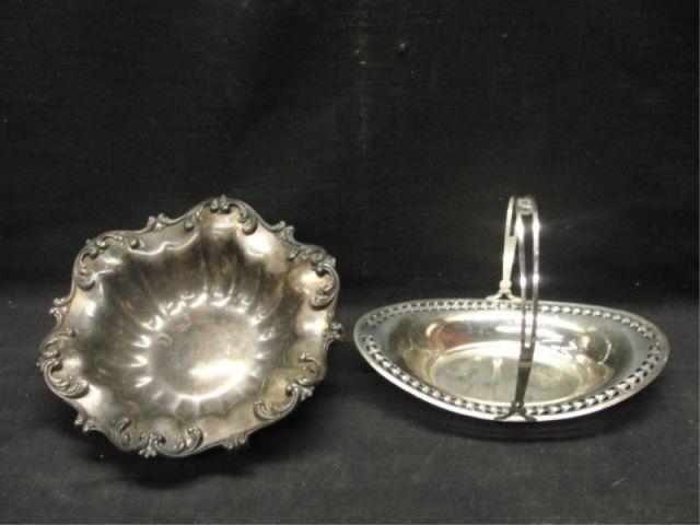 Sterling Bowl & Basket. From a