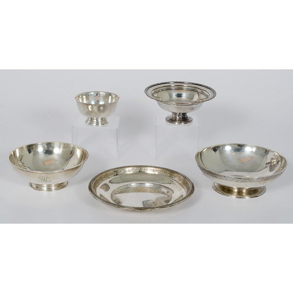 Sterling Bowls and Tray Plus