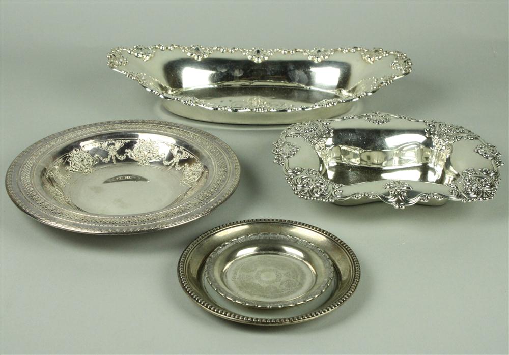 STERLING BREAD DISH Monogrammed and