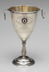 Sterling bridge trophy, urn fo