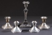 STERLING CANDLESTICKS Lot of (