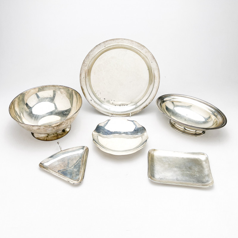 STERLING CENTER BOWLS AND SERVING