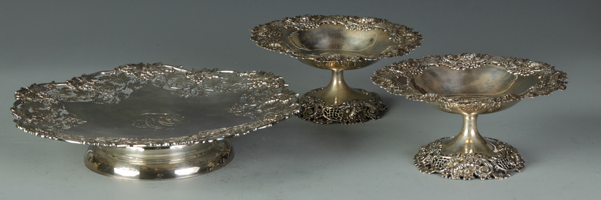 Sterling Centerpiece & 2 Compotes