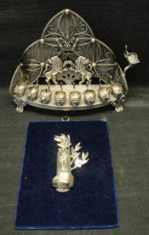 Sterling Chanukah Lamp & Sterling