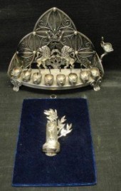 Sterling Chanukah Lamp & Sterl