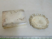 STERLING CHIPPENDALE DISH & SI
