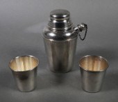 STERLING COCKTAIL SHAKER, REED