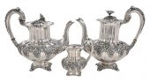STERLING COFFEE POT, TEAPOT, A