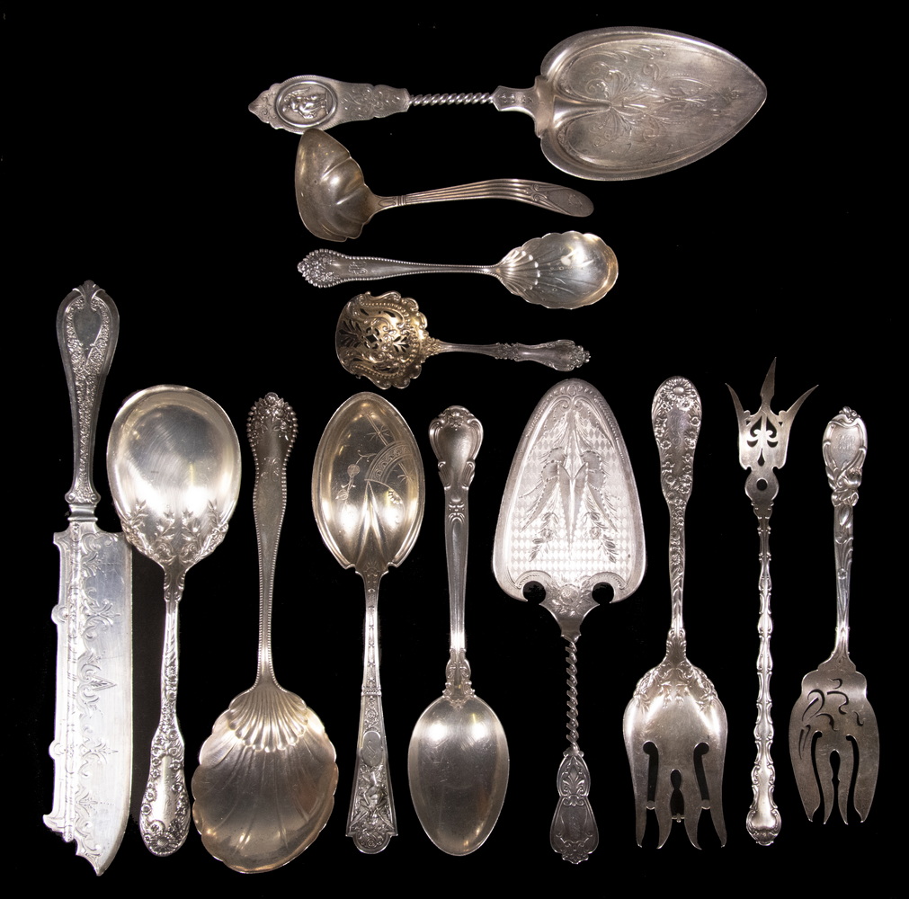 STERLING & COIN SILVER SERVING