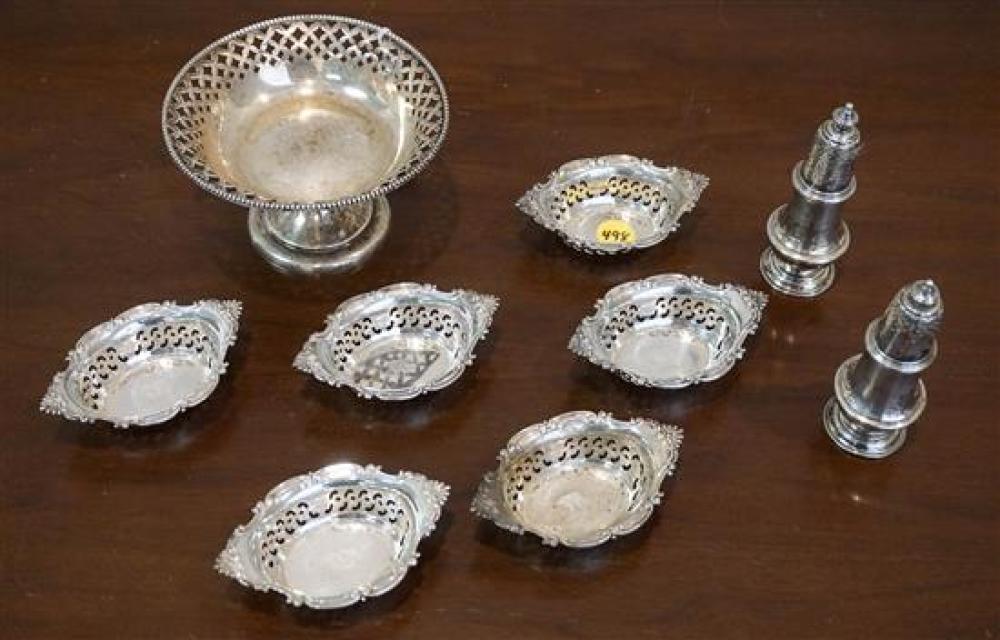 STERLING COMPOTE, SALT, PEPPER