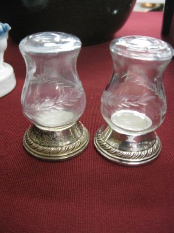 Sterling & Crystal Salt & Pepper