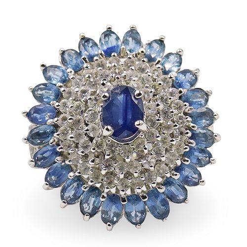 STERLING DIAMOND AND SAPPHIRE