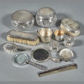 STERLING DRESSER ITEMS: 4 JARS