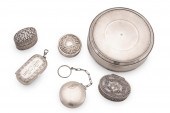 STERLING DRESSER & PILL BOXES,
