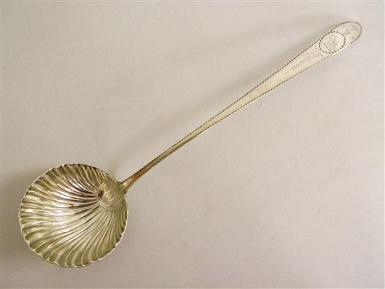 STERLING: Early American ladle with