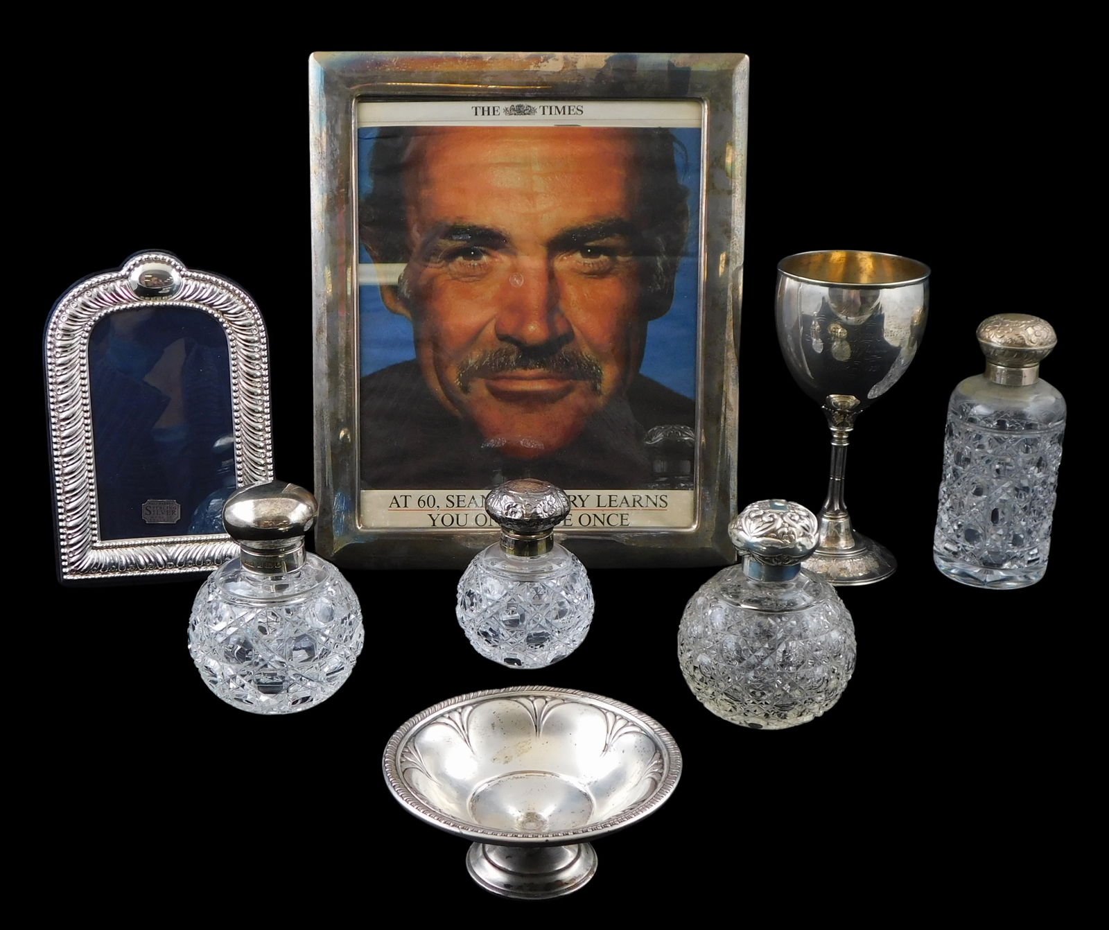 STERLING: EIGHT PIECES OF