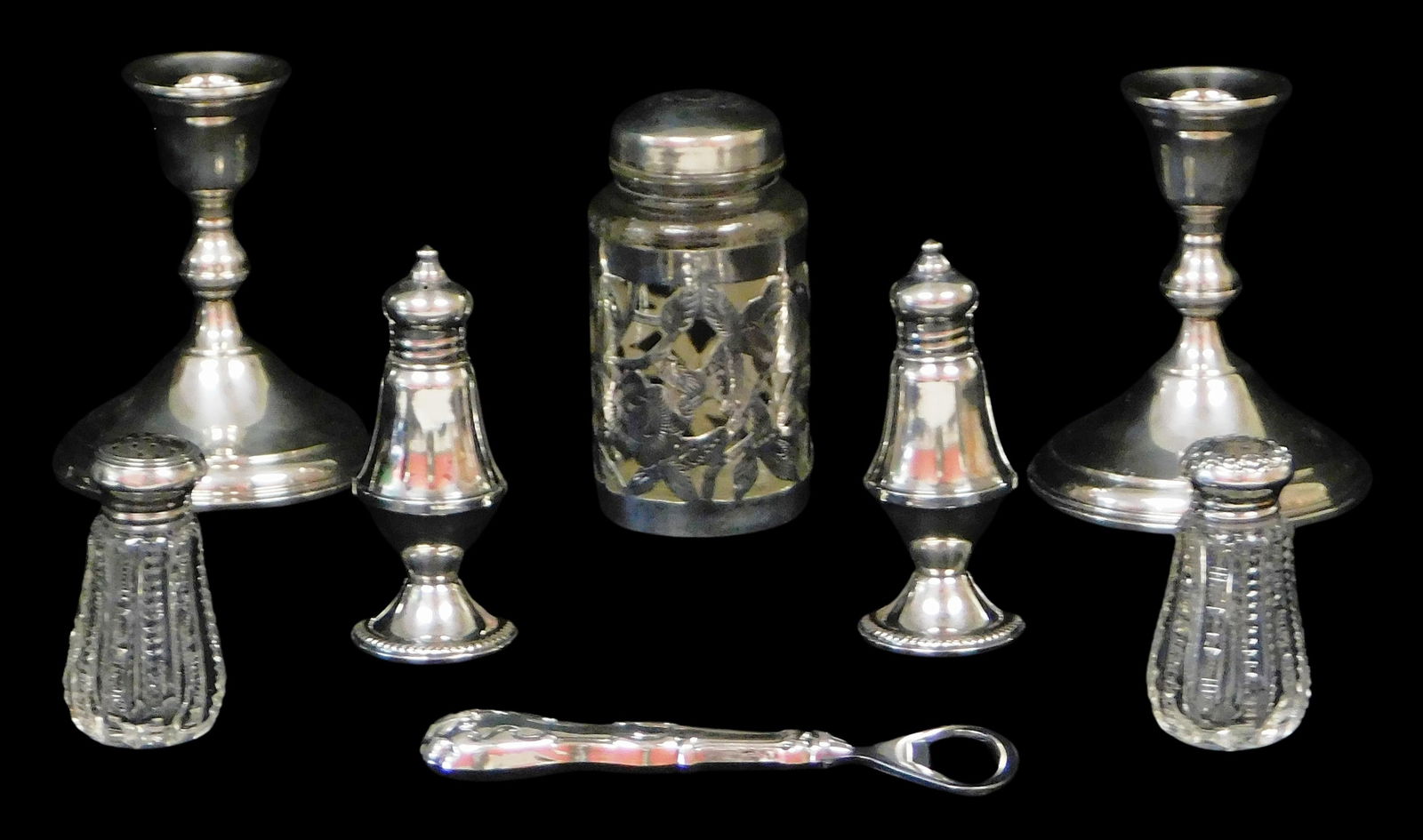 STERLING: EIGHT PIECES OF