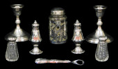 STERLING: EIGHT PIECES OF WEIG