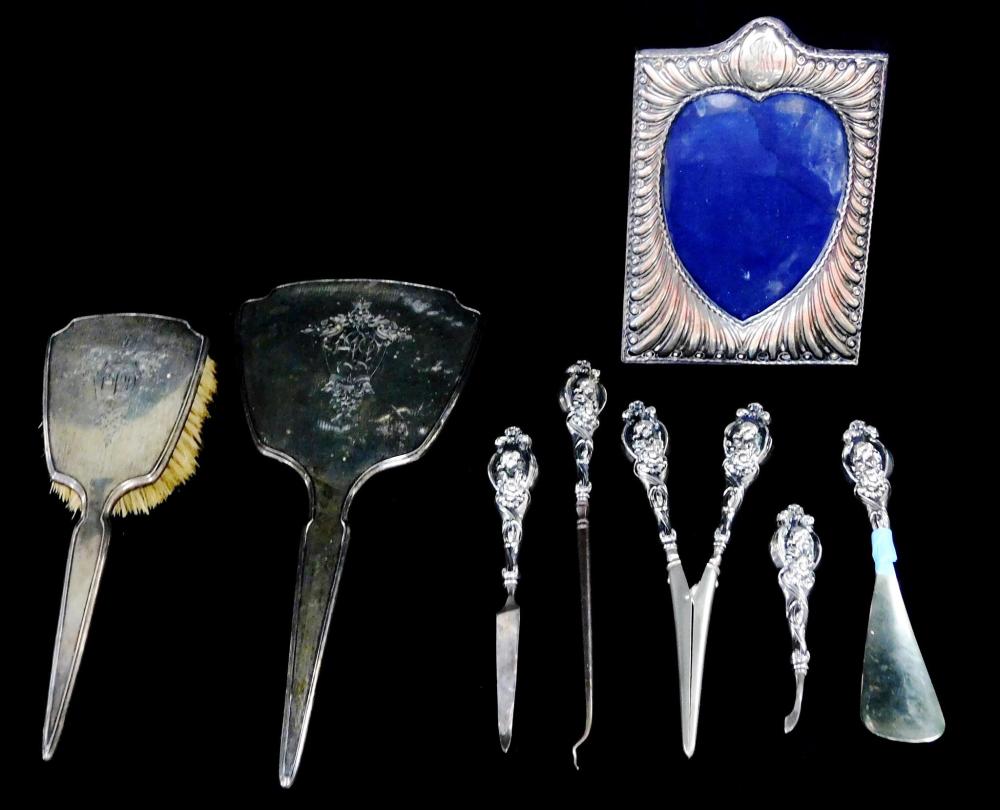 STERLING: EIGHT PIECES OF