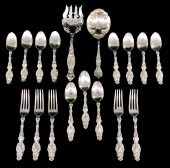 STERLING: EIGHTEEN PIECES OF A