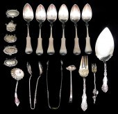 STERLING: EIGHTEEN PIECES OF A