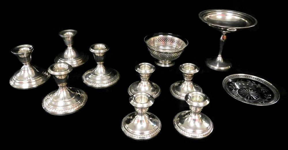 STERLING: ELEVEN PIECES OF STERLING