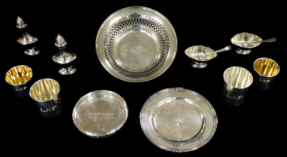 STERLING: ELEVEN STERLING SILVER