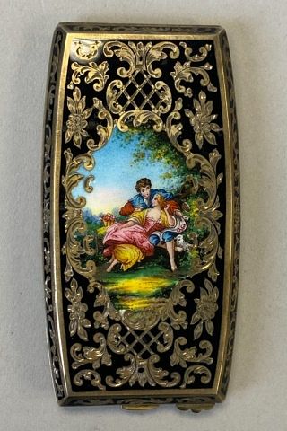 STERLING & ENAMEL CIGARETTE