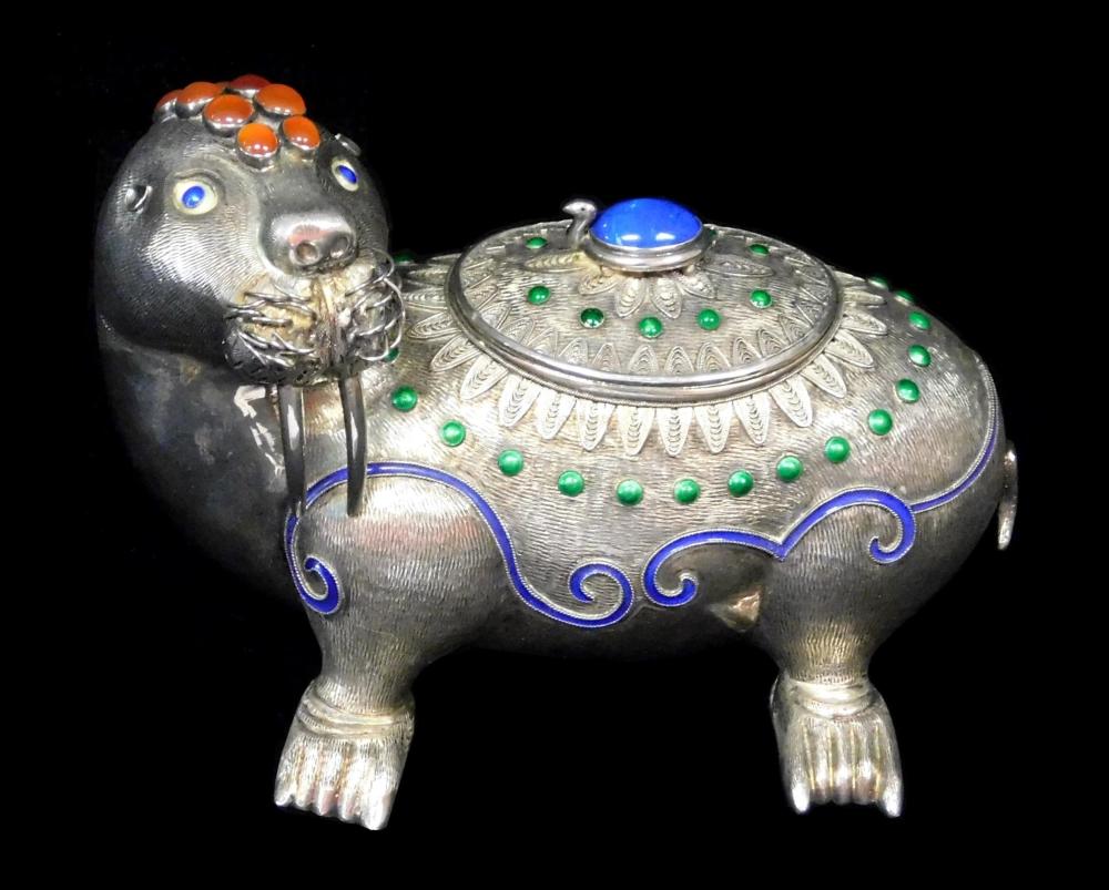 STERLING: ENAMELED AND JEWELED