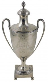 STERLING: ENGLISH SILVER URN,1