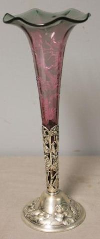 STERLING. Etched and Cut Glass