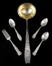 STERLING: FIVE PIECES OF ELABO