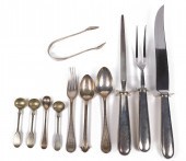 Sterling flatware and carving