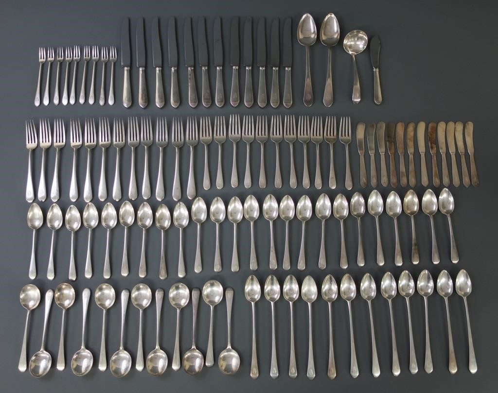 Sterling flatware service by Lunt