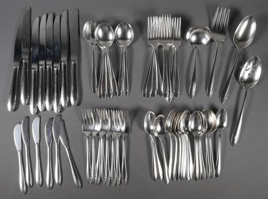 STERLING FLATWARE SERVICE FOR