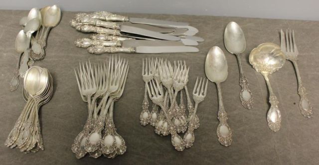 Sterling Flatware Service.Marked