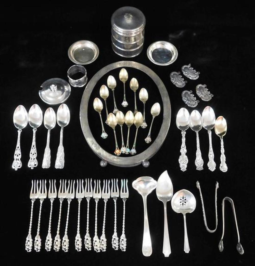 STERLING: FORTY-SIX PIECES OF