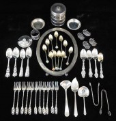 STERLING: FORTY-SIX PIECES OF