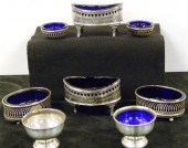 STERLING: Four pairs of cobalt