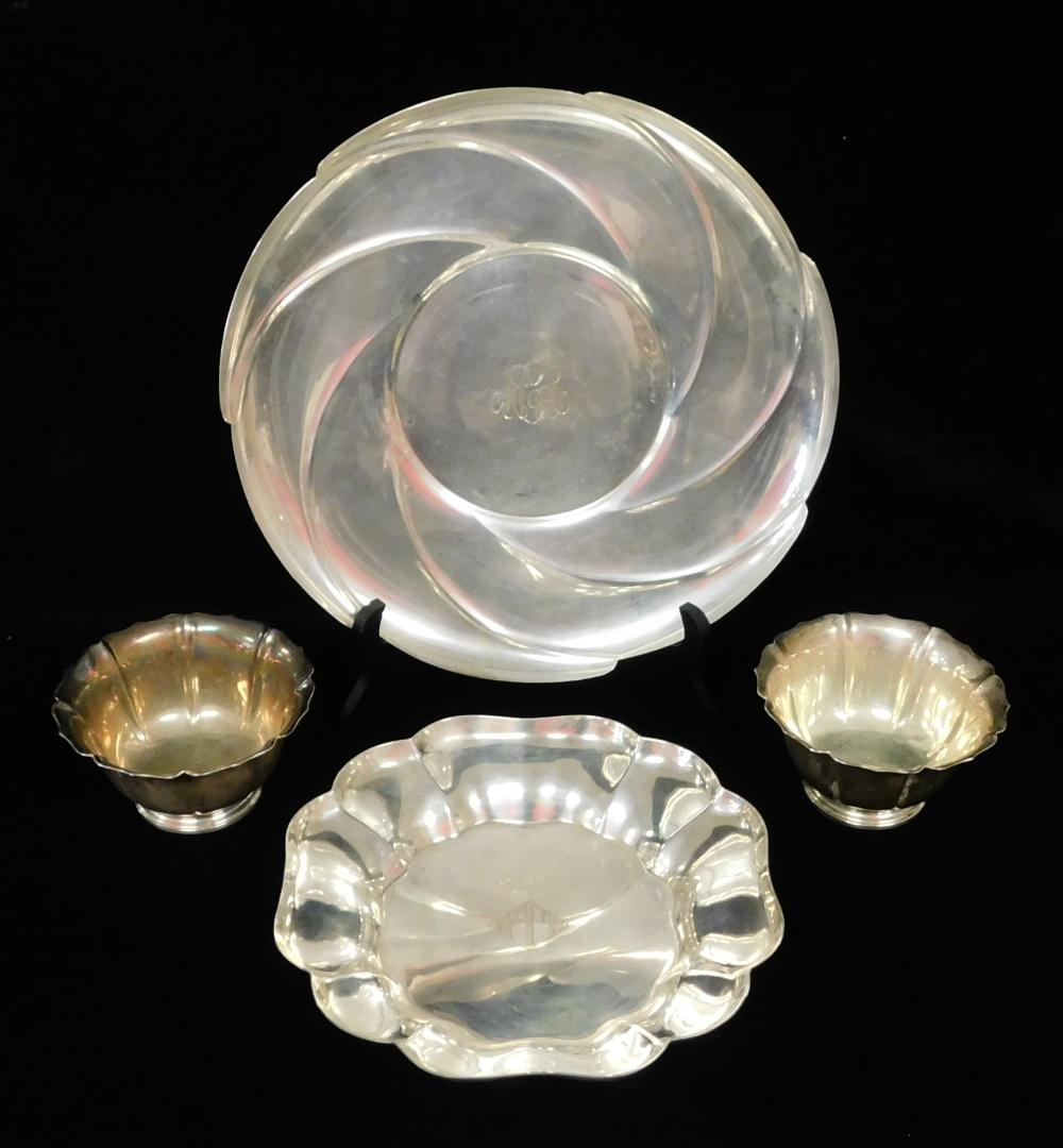 STERLING: FOUR PIECES INCLUDING TWO