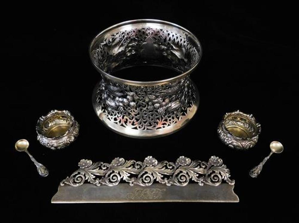 STERLING: FOUR PIECES OF