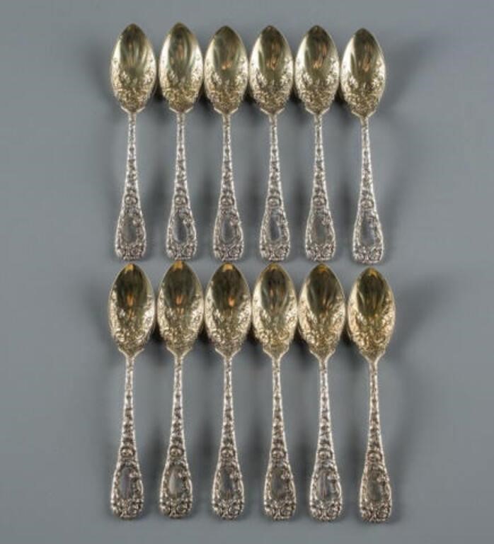 STERLING FRUIT SPOONSA set of