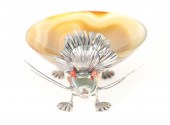 STERLING & GLASS FIGURAL HEDGE