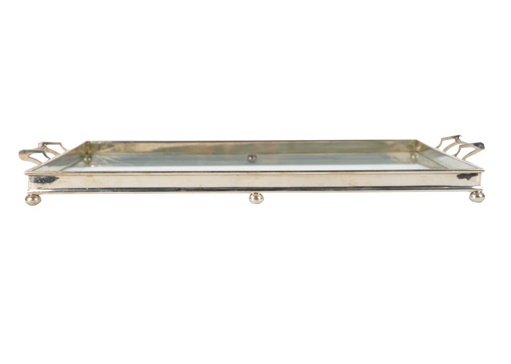 STERLING & GLASS TWO HANDLE