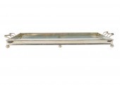 STERLING & GLASS TWO HANDLE TR